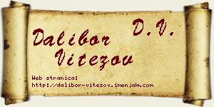 Dalibor Vitezov vizit kartica